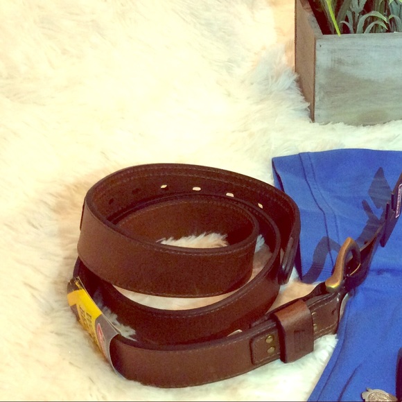 Dickies Other - NWT accessories men Dickies leather belt brown